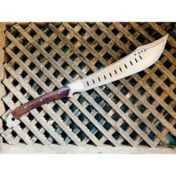 32 inches dao machete cleaver-handmade knife-balance oil tempered-heavy duty machete-functional-carbon steel