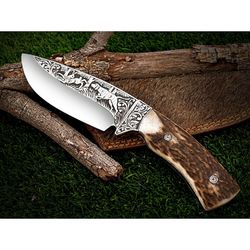 knife, knives, custom knife, handmade knife, bushcraft knife, kitchen knife, damascus knife, engraved knife, gift