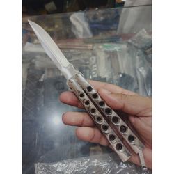 stainless steel butterfly knife comb trainer