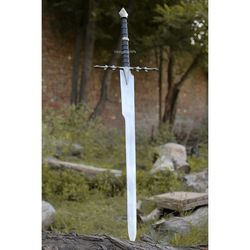 custom hand forged lord of the rings stainless steel nazgul sword, raingwraith sword, beautiful wedding gift for him