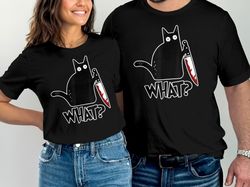 cat what funny black tee, cat lover gift, funny cat t-shirt, cat owner gift, cat shirt, cat lover tee, women's graphic t