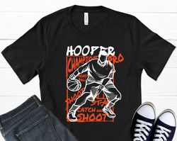 hooper basketball t-shirt, basketball players, basketball art, basketball dad, sports shirt, game day shirt, graphic t-s