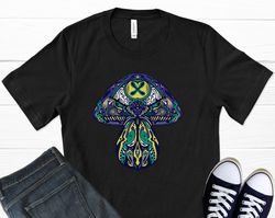 trippy mushroom t-shirt, mushroom shirt, psychedelic shirt, imagine shirt, mushroom print, mushroom art magic mushrooms,