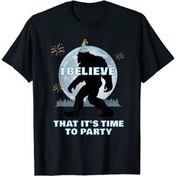 bigfoot believe birthday hat sasquatch believers party wear t-shirt