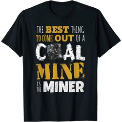 coal miners wife support coal mining family husband gift usa t-shirt