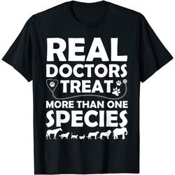 cool veterinarian design for men women veterinary pet doctor t-shirt