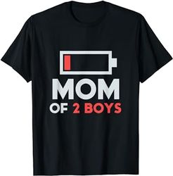mom of 2 boys shirt gift from son mothers day birthday women