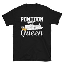 pontoon captain boating girl gift shirt