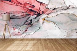 custom wall paper,paper wall artabstract mural,bright wall paper,modern wall print,contemporarymarble wall painting,