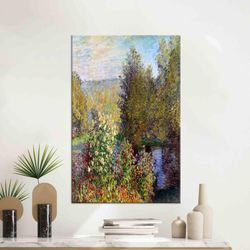 claude monet canvas, abstract tree wall art, landscape canvas, personalized gift, wall art prints, wall hanging table, k