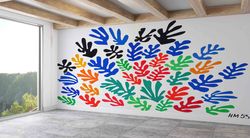 matisse mural, paper anniversary, wallpaper border, stylish 3d wallpaper, modern wall mural, henri matisse wall art, min