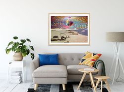 disco ball print, large wall art print, living room decor, extra large poster