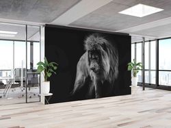 custom wall paper,lion wall poster,bright wall paper,portrait of a african lion wall paper,paper wall artanimal wall pri