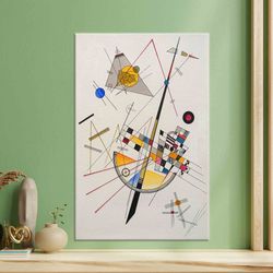 canvas, wassily kandinsky wall decor, wassily kandinsky delicate tension, canvas art, gift for her, delicate tension art