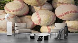 gym wall paper, boy room wall painting, stylish 3d wallpaper, baseball wall paper, trendy digital paper, paper cutting a