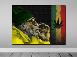 weed wall art, home decor line art drawing weed herbs, weed smokers herbal leaf, addiction wall art, cannabis sativa, jo