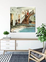 large canvas print, 80 x 80 cm canvas art, home canvas, living room decor