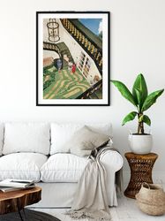 large landscape print, unique art, huge wall art poster, hallway, livingroom, statement art