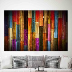 wood panels canvas art, painted wood panels wall art, wood effect glass art, modern glass art, framed canvas, 3d glass a