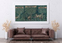 john henry dearle tapestry, greenery (1892) high quality print on canvas famous art canvas reproduction, original large