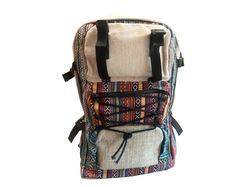 Eco-Explorer: Unisex Hemp & Cotton Blend Trekking Backpack