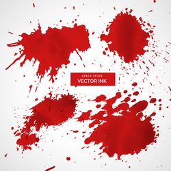 collection of red ink splatter vector t-shirt svg design, cap svg design , svg sticker download