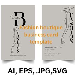 fashion boutique business card template t-shirt svg design, cap svg design , svg sticker download