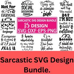 sarcastic svg design bundle t-shirt designs