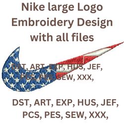 nike american large embroidery very high quality dst, art, exp, hus, jef, pcs, pes, sew, xxx,