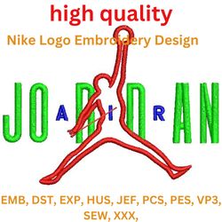 nike logo embroidery very high quality 5 colors with all files