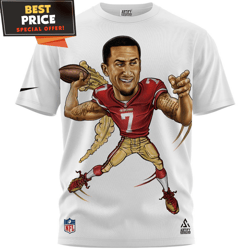 ckaepernick x san francisco 49ers fullprinted tshirt, best 49ers fan gifts  best personalized gift  unique gifts idea