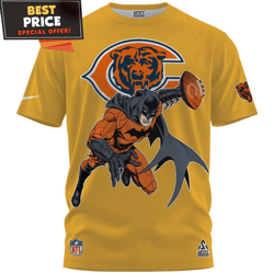 chicago bears x batman nfl player tshirt, chicago bears presents  best personalized gift  unique gifts idea