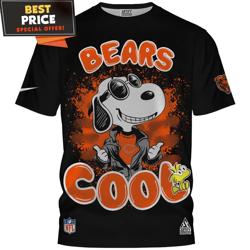 chicago bears x cool snoopy and woodstock bears fan shirt, best gifts for chicago bears fan  best personalized gift  uni