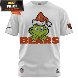 chicago bears x grinch big fan tshirt, cheap chicago bears gifts  best personalized gift  unique gifts idea