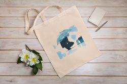 jujutsu kaisen - gojo satoru  jjk  eco tote bag  reusable  cotton canvas tote bag  sustainable bag