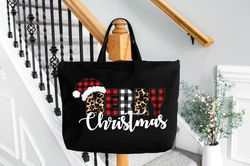 merry christmas tote bags santas gift bags, gift for friends totes, gift for mom, christmas present totes