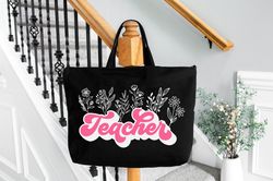 personalized teacher tote bag teacher gifts, teacher tote bag, end of school gift, custom teacher bag