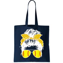 softball mom sunglasses tote bag