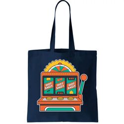 hot shot slot machine tote bag