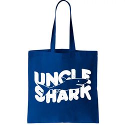 Cute Funny Uncle Shark Tote Bag