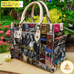 aerosmith leather handbag,music leather bag,travel handbag