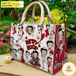 betty boop handbag,  custom betty boop leather bag, betty boop shoulder bag 3