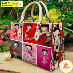 betty boop handbag,  custom betty boop leather bag, betty boop shoulder bag