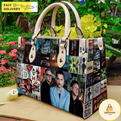 depeche mode leather handbag,depeche mode band bag,depeche mode fan gift 1