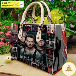 depeche mode women leather hand bag, depeche mode music women bags and purses, depeche mode lover handbag