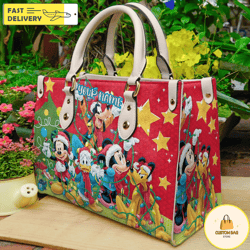 disney handbag, leather disney handbag, disney christmas women handbag 1