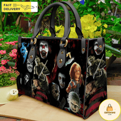 halloween horror characters leather bag purses for women,halloween bags and purses,handmade bag 4