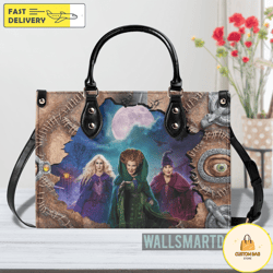 hocus pocus art leather bag, movie leatherr handbag, halloween shoulder handbag