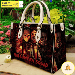 horror characters halloween leather bag,horror handbag,halloween bags and purses 1