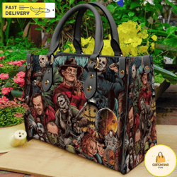 horror characters halloween leather bag,horror handbag,halloween bags and purses 10